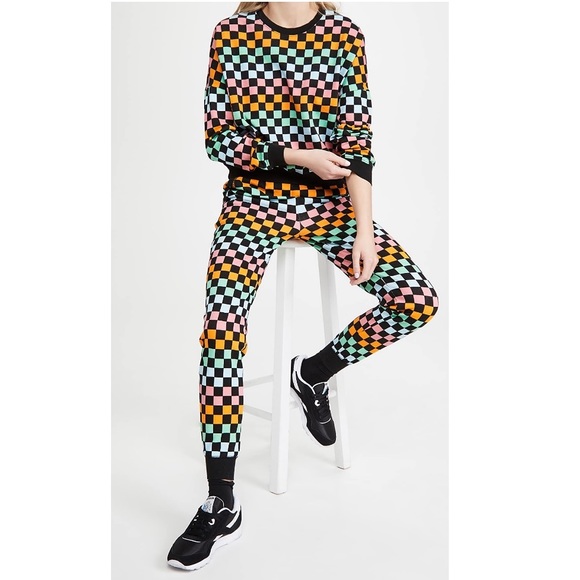 Flocked Check Sweatpants & Pullover from Shopbop - Picture 2 of 10